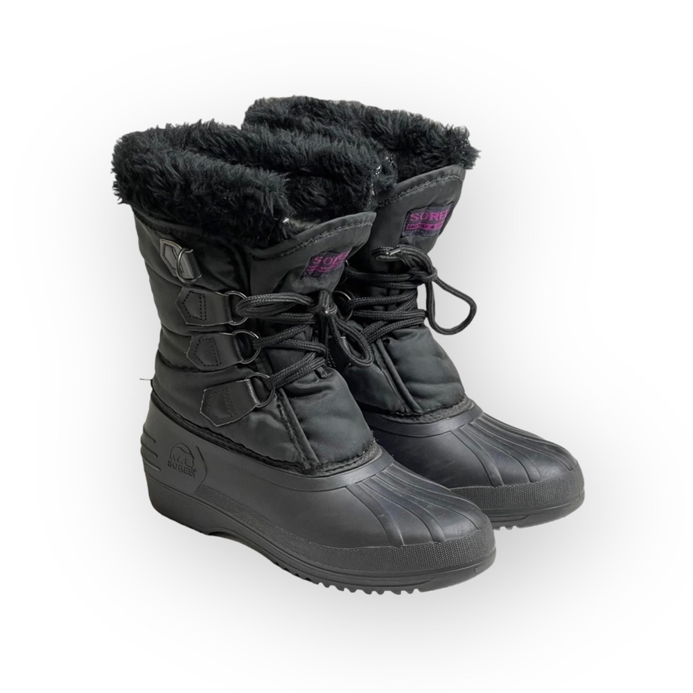 Vintage: Sorel x Kaufman ★ Canada Nylon Snow Waterproof Duck Boots ★ Black ★ 6M - Picture 9 of 16